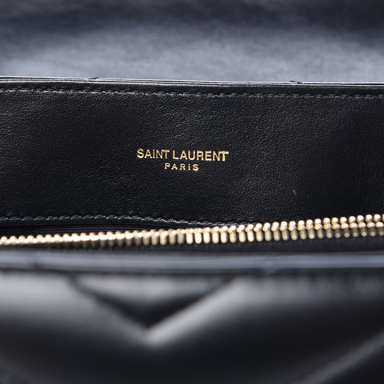 Saint Laurent Calfskin Y Quilted Monogram Medium Loulou Chain Satchel Black 6 of 10