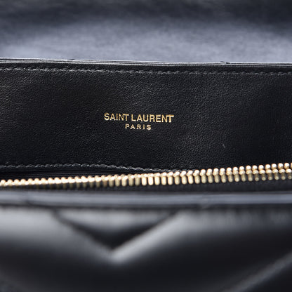 Saint Laurent Calfskin Y Quilted Monogram Medium Loulou Chain Satchel Black 6 of 10