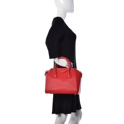 Givenchy Sugar Goatskin Small Antigona Red 3 of 9