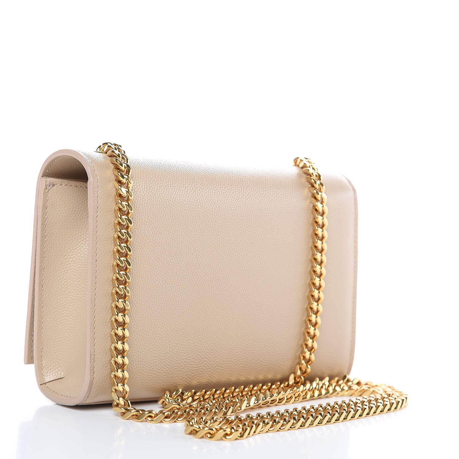 Saint Laurent Grain De Poudre Small Monogram Kate Satchel Nude Powder 3 of 8