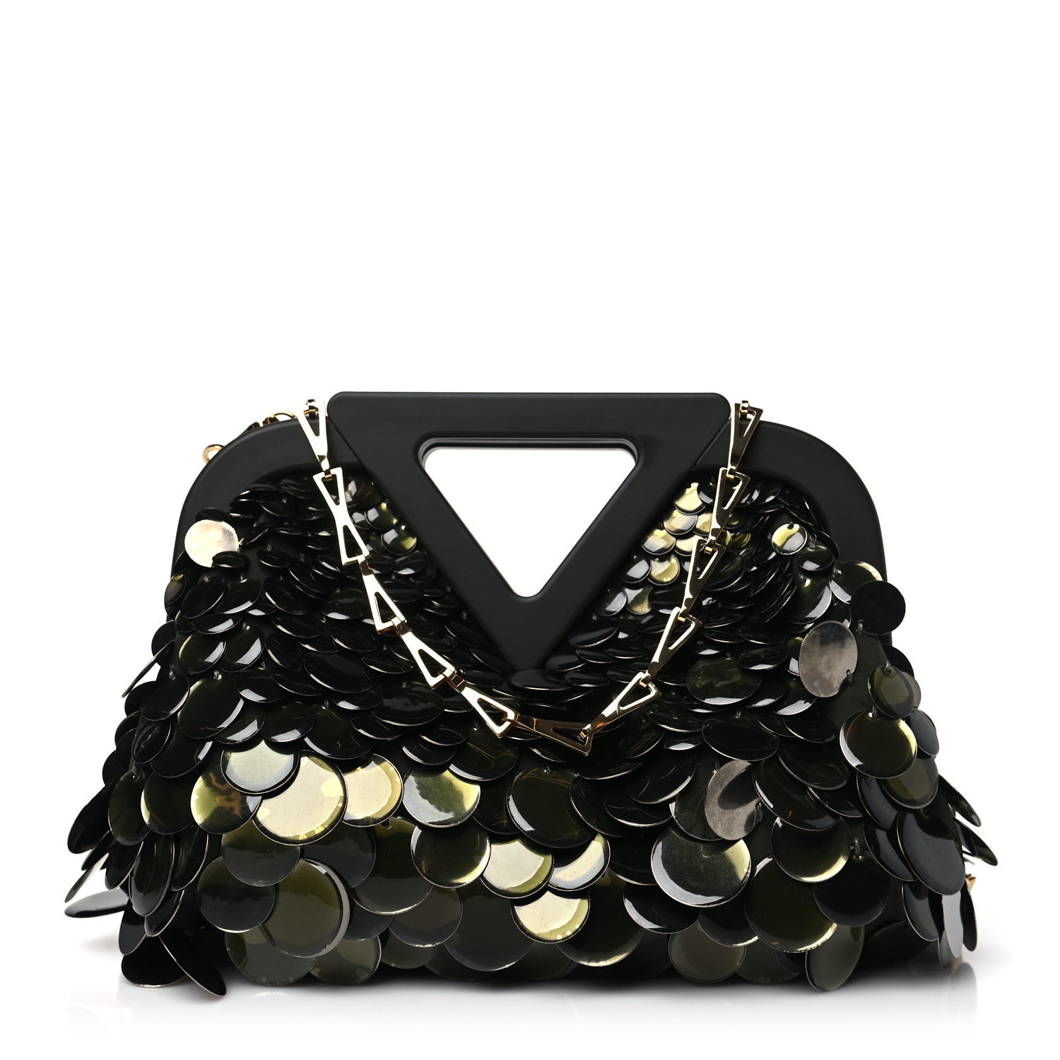 Bottega Veneta Paillette Small The Point Triangle Bag Camping 1 of 10