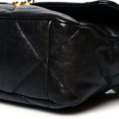 Chanel Goatskin Quilted Large Chanel 19 Flap Black 10 of 10