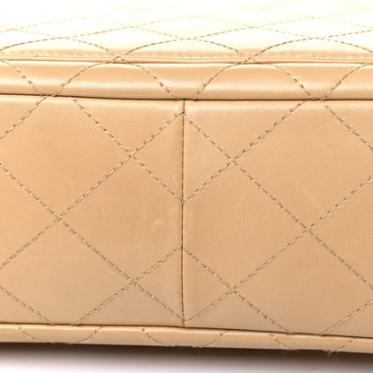 Chanel Lambskin Bekko Resin Jumbo Single Flap Beige 18 of 24