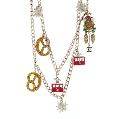 Chanel Paris Salzburg Charm Necklace Silver 1 of 4