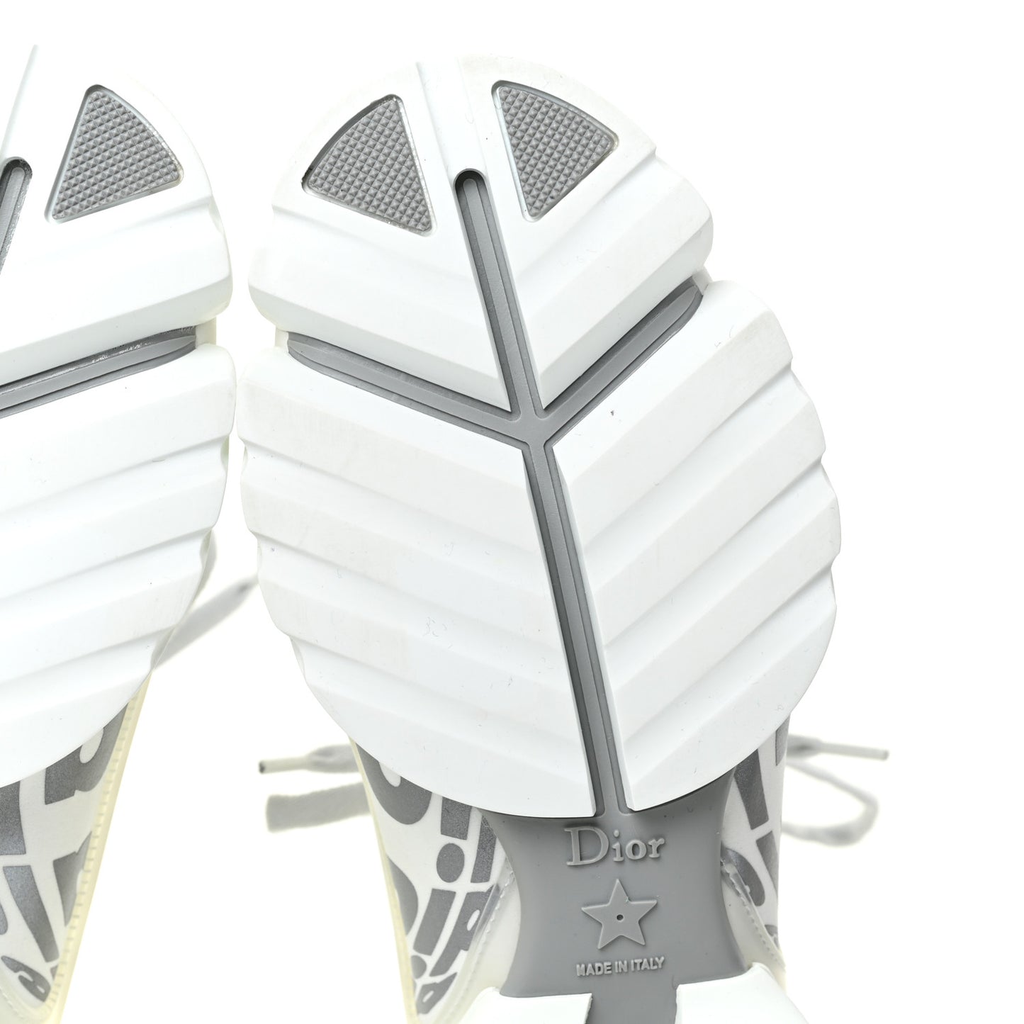 Neoprene Rubber Spatial Print Womens D-Connect Sneakers 38.5 White