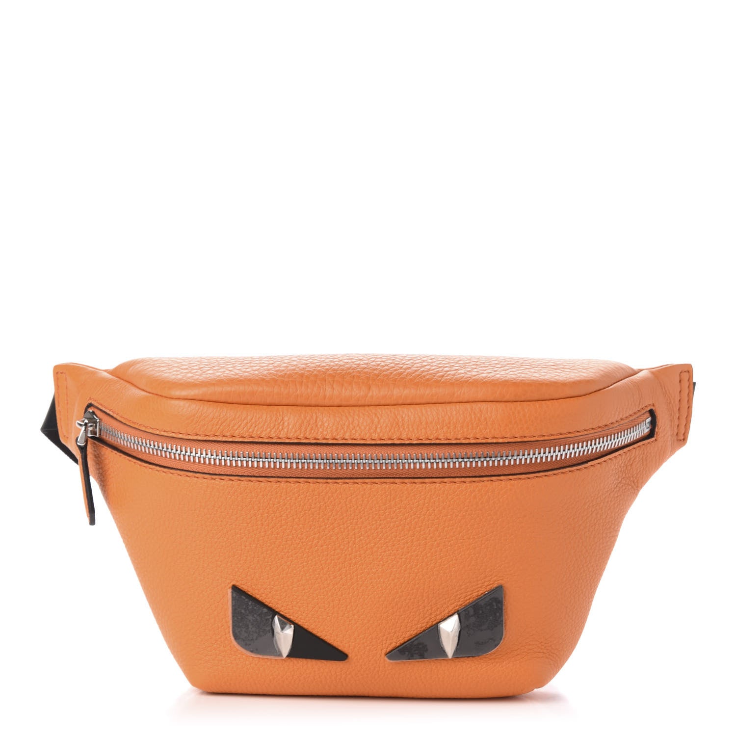 Fendi Cuoio Romano Metal Bug Eyes Kids Belt Bag Orange 1 of 10