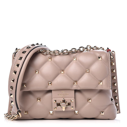 Valentino Garavani Nappa Small Candystud Crossbody Poudre 1 of 7