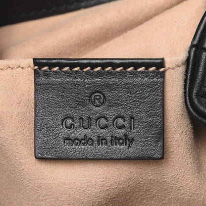 Gucci Calfskin Matelasse GG Marmont Flap Backpack Black 9 of 10