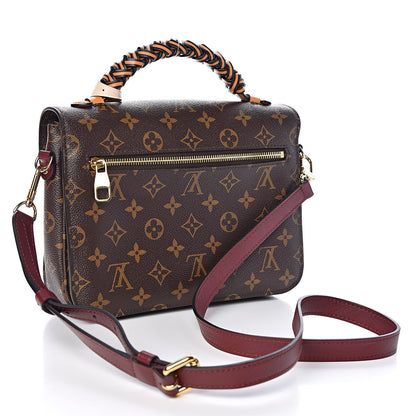 Louis Vuitton Monogram Braided Pochette Metis Safran 3 of 10