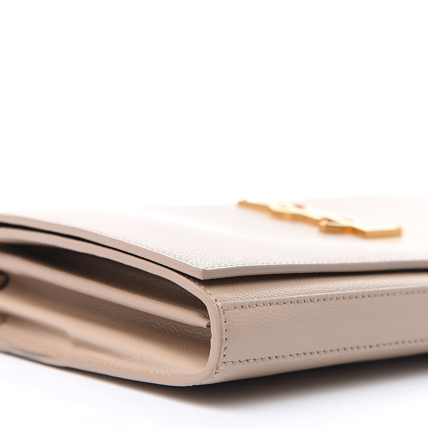 Grain De Poudre Monogram Chain Wallet Dark Beige