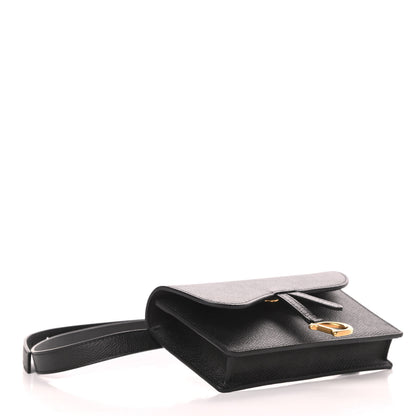 Christian Dior Grained Calfskin Saddle Belt Bag Black 4 of 13