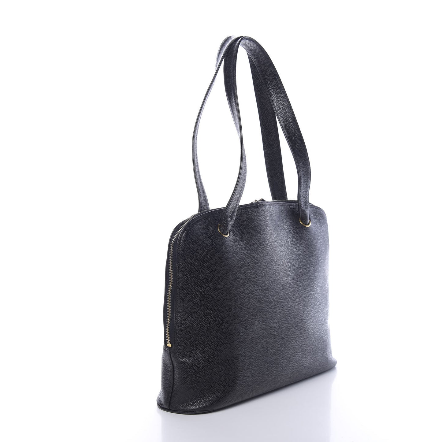 Caviar Large CC Shoulder Bag Black