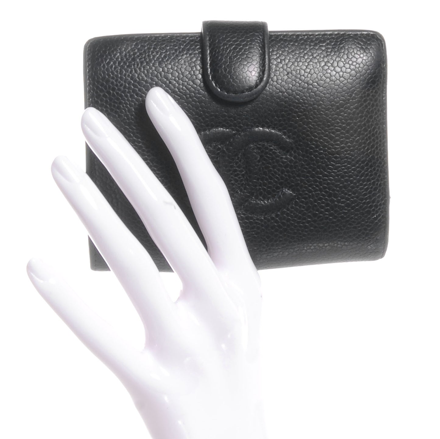 Caviar CC French Wallet Black