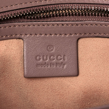 Gucci Calfskin Matelasse Small GG Marmont Top Handle Shoulder Bag Porcelain Rose 6 of 9