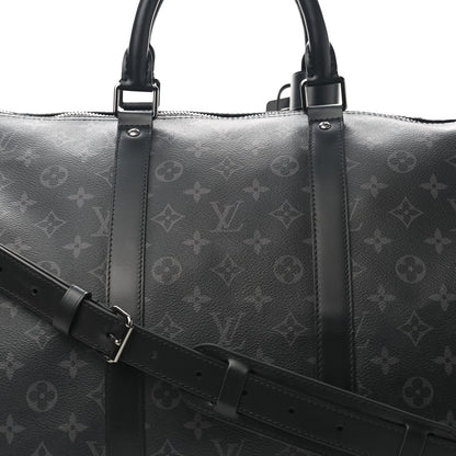 Louis Vuitton Monogram Eclipse Keepall Bandouliere 55 7 of 12