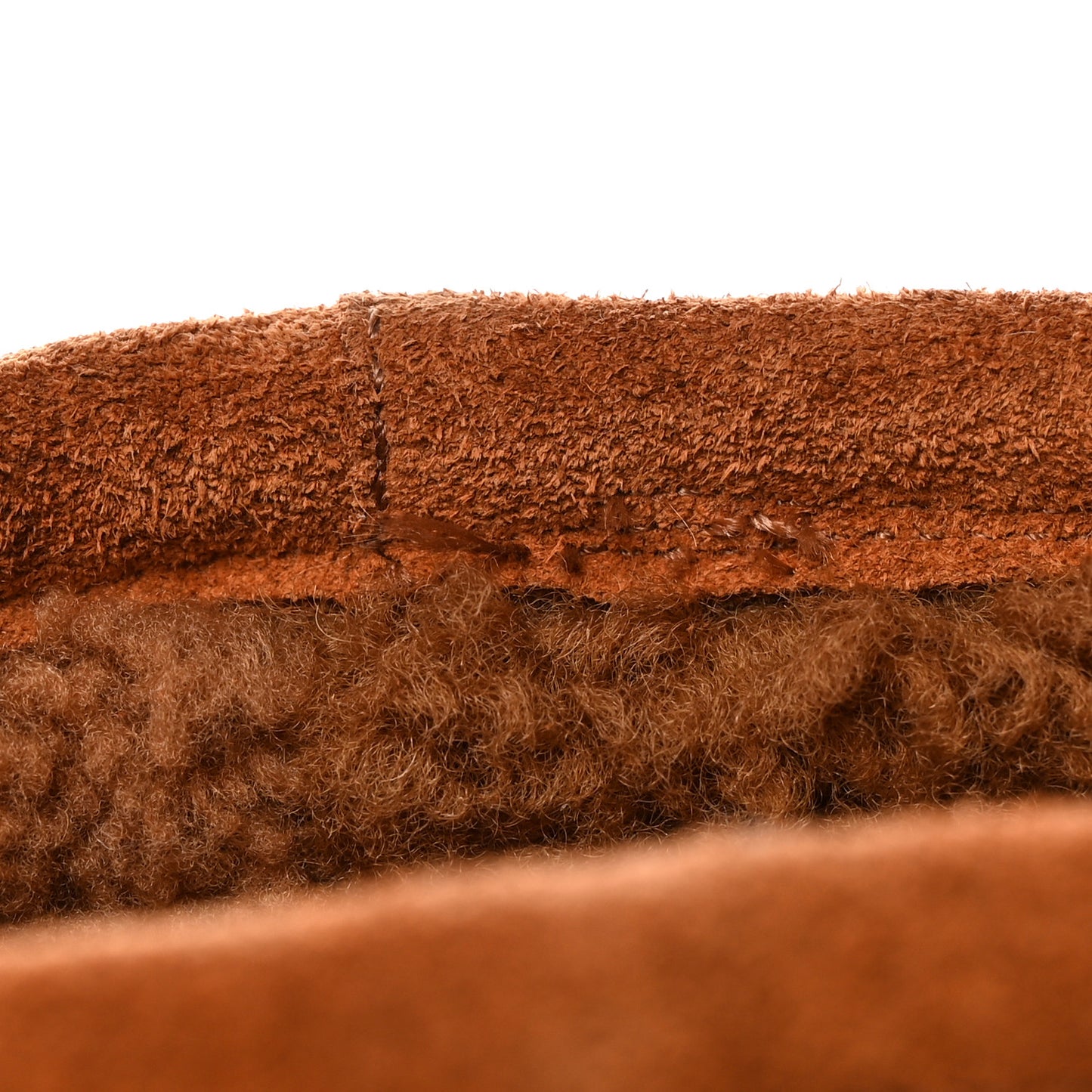 Suede Shearling Snap Ankle Boots 37 Caramel