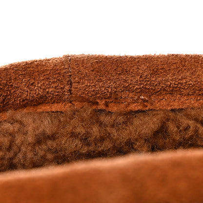 Bottega Veneta Suede Shearling Snap Ankle Boots 37 Caramel 11 of 11