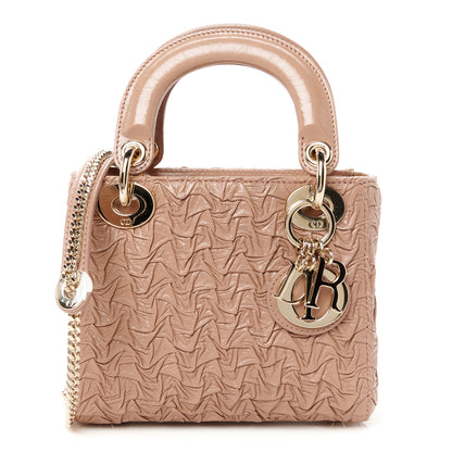 Christian Dior Lambskin Gathered Mini Lady Dior Fard 1 of 11