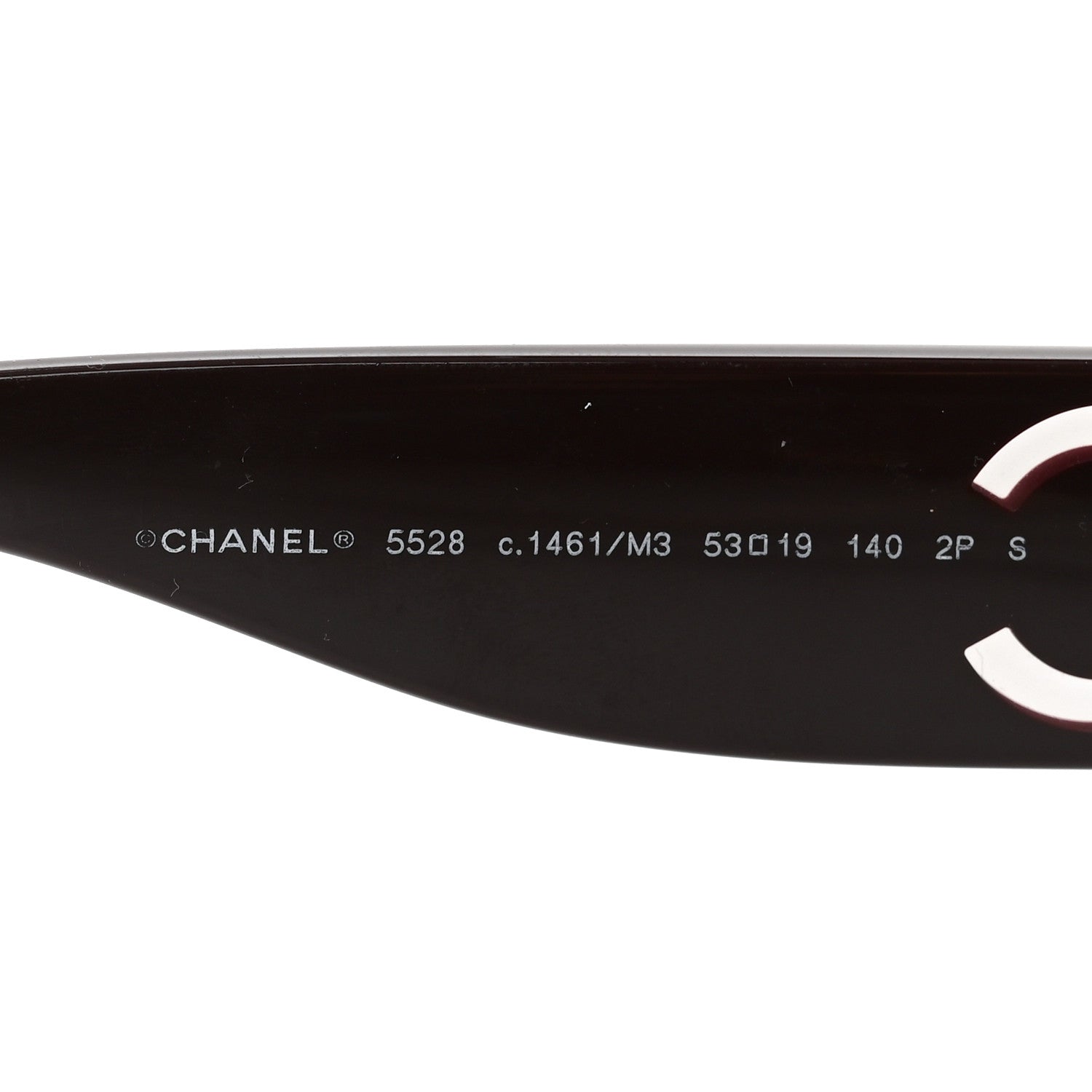 Chanel Acetate Nyon Oval CC Sunglasses 5528 Burgundy 5 of 7