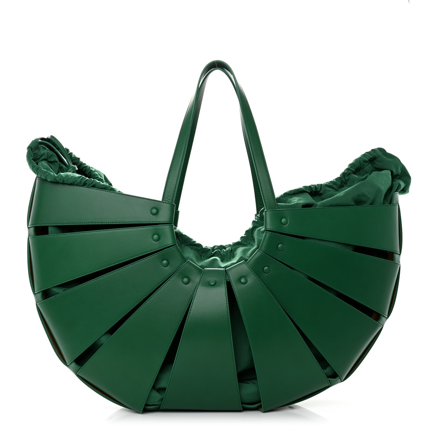Bottega Veneta French Calfskin Large Shell Bag Racing Green 1 of 13
