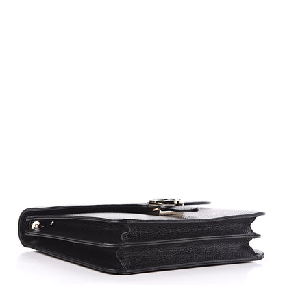 Gucci Dollar Calfskin Interlocking G Shoulder Bag Black 4 of 11