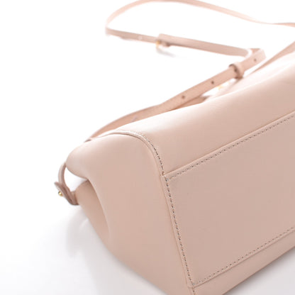 Fendi Nappa Mini Peekaboo Iconic Satchel Rosa Plaster 13 of 14