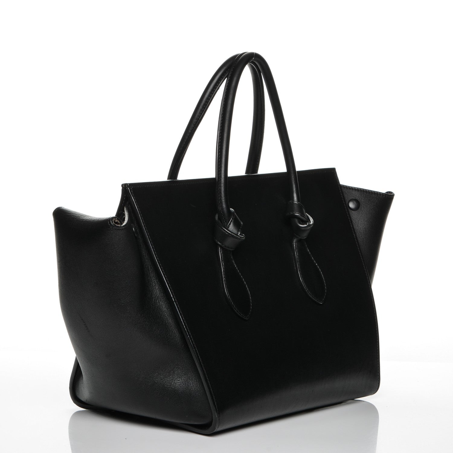 Celine Smooth Calfskin Small Tie Knot Tote Black 3 of 6
