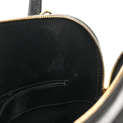 Balenciaga Signature Grained Calfskin Logo S Ville Top Handle Bag Black White 14 of 19