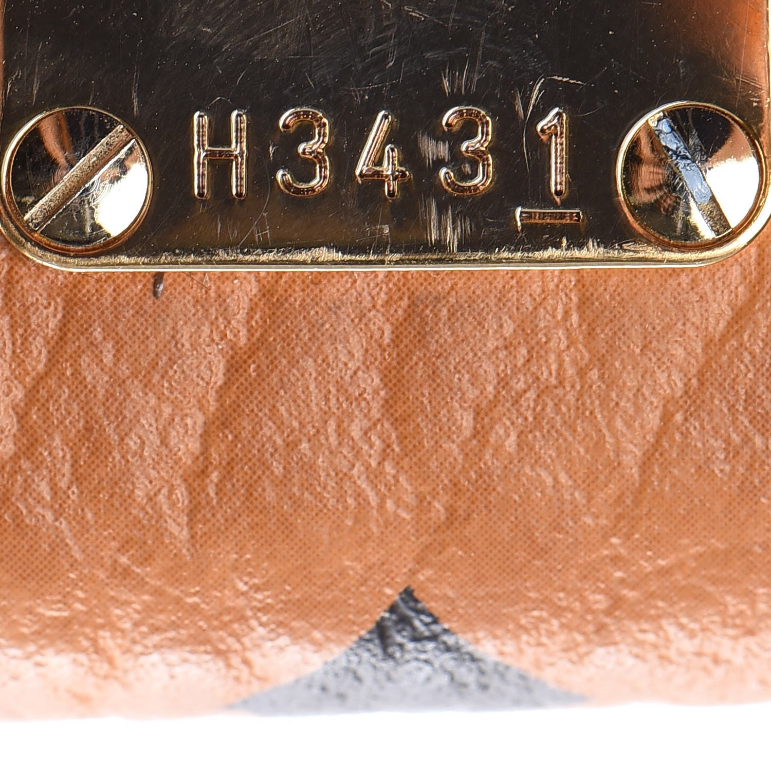 MCM Visetos Small Kathy Double Zip Tote Cognac Black 9 of 19