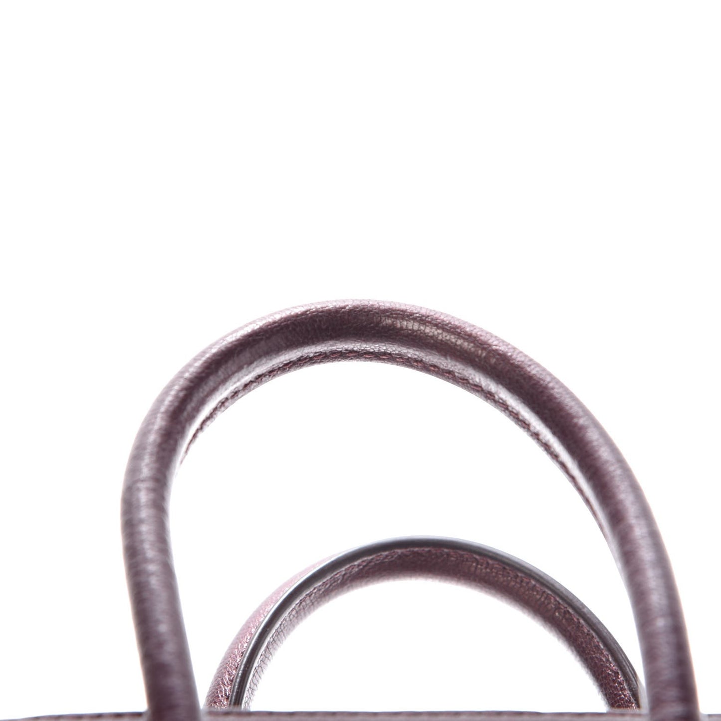 Metallic Sugar Goatskin Mini Antigona Oxblood