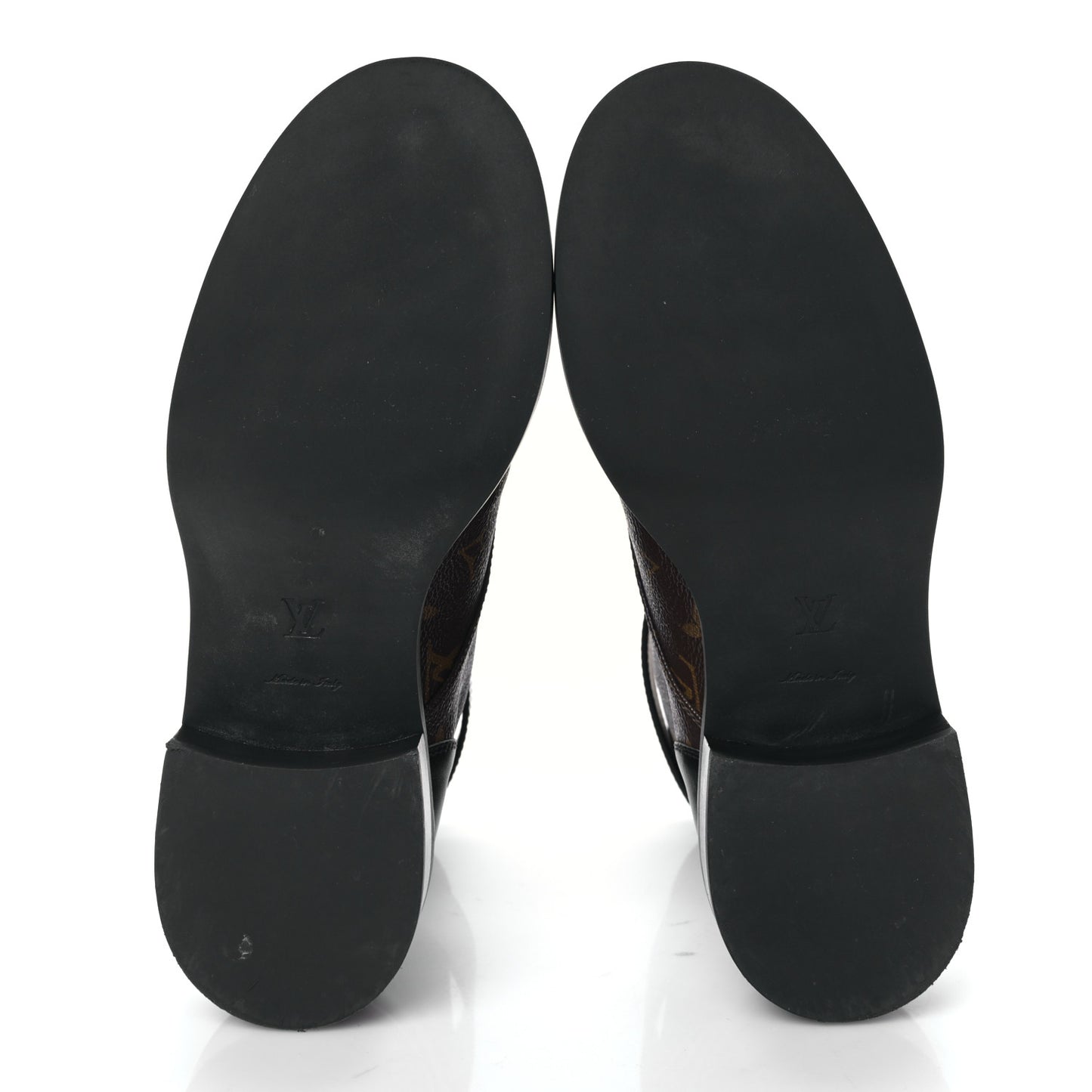 Calfskin Monogram Wonderland Flat Ranger Boots 39 Black