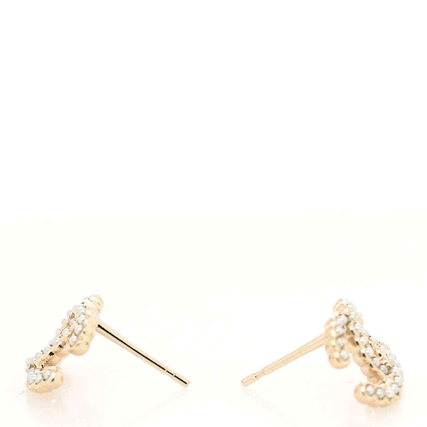 Pearl CC Earrings Gold