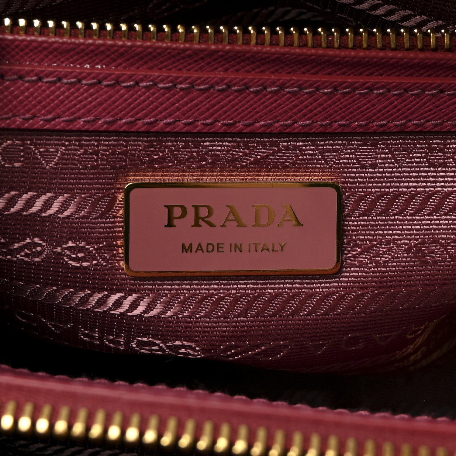 Prada Saffiano Mini Galleria Double Zip Tote Fuxia 6 of 9