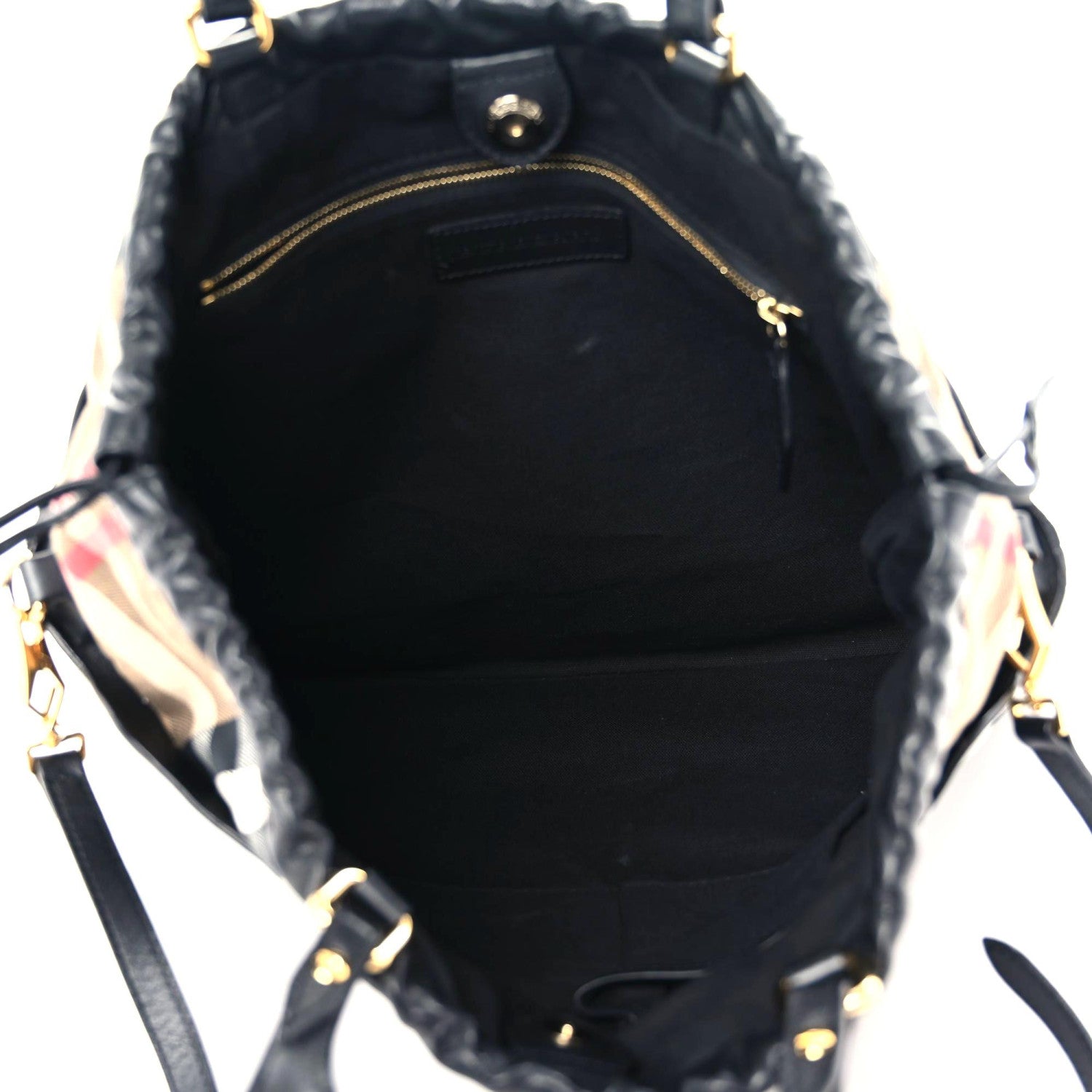 Burberry Calfskin House Check Big Crush Black 16 of 21