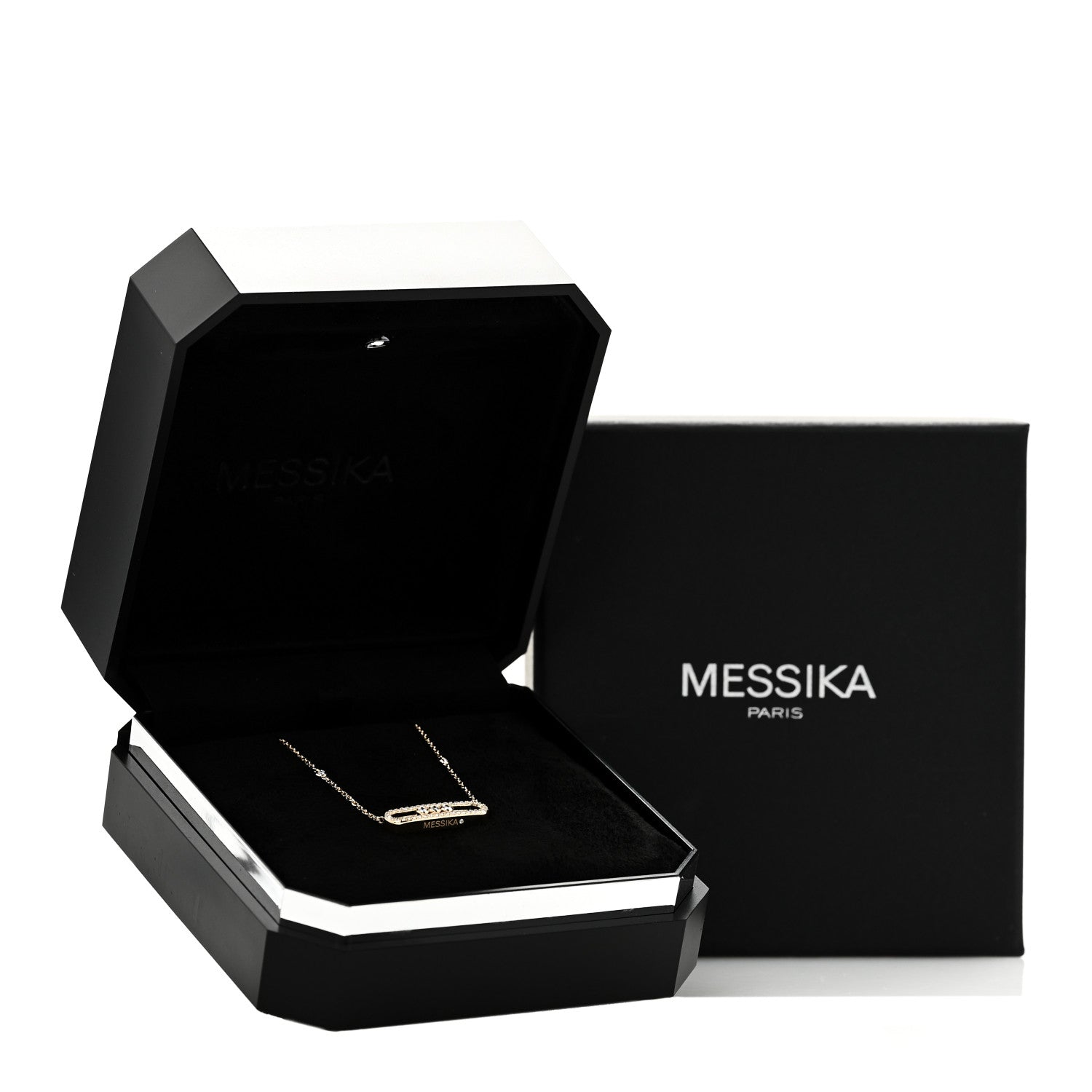 Messika 18K Yellow Gold Diamond Baby Move Classic Pave Necklace 8 of 8