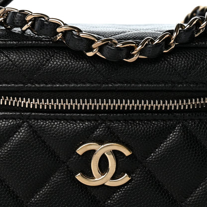 Chanel Caviar Quilted Small CC Vanity Case Black 8 of 12