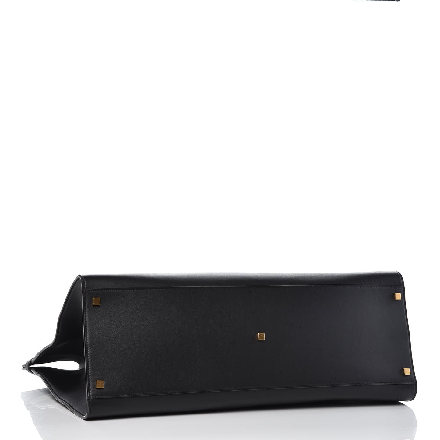 Calfskin Large Manhattan Shopper Tote Black