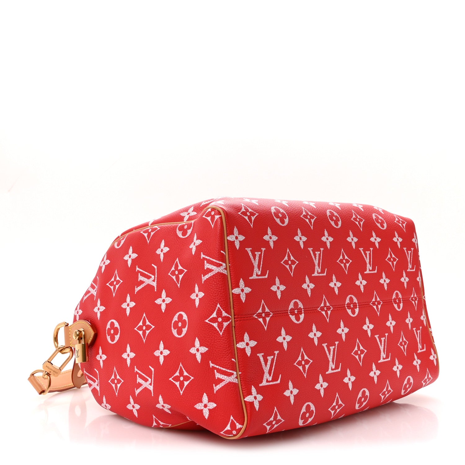 Louis Vuitton Calfskin Monogram Speedy P9 Bandouliere 40 Red 4 of 10