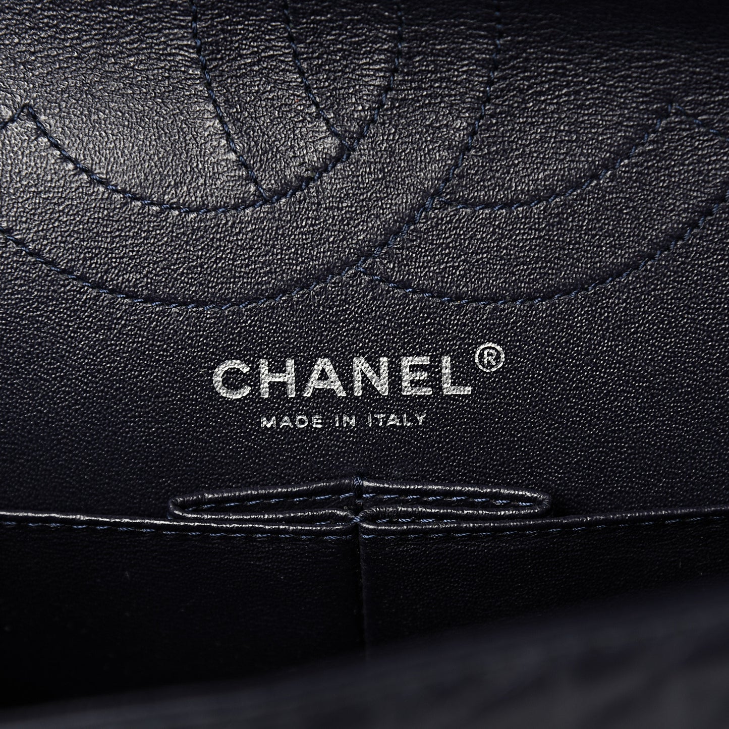 Aged Calfskin Quilted 2.55 Reissue 226 Flap Navy Blue