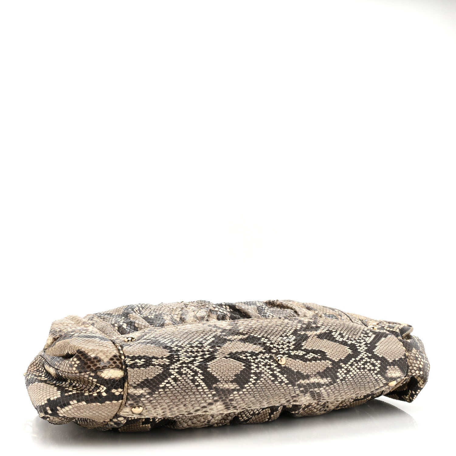 Gucci Snakeskin Bamboo Large Pop Top Handle Tote Roccia 4 of 9