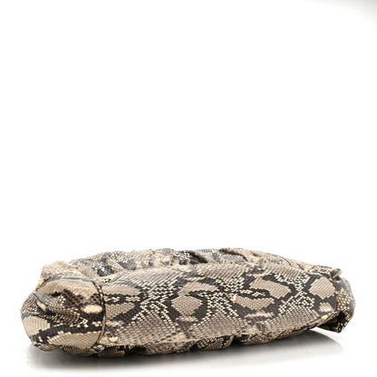 Gucci Snakeskin Bamboo Large Pop Top Handle Tote Roccia 4 of 9