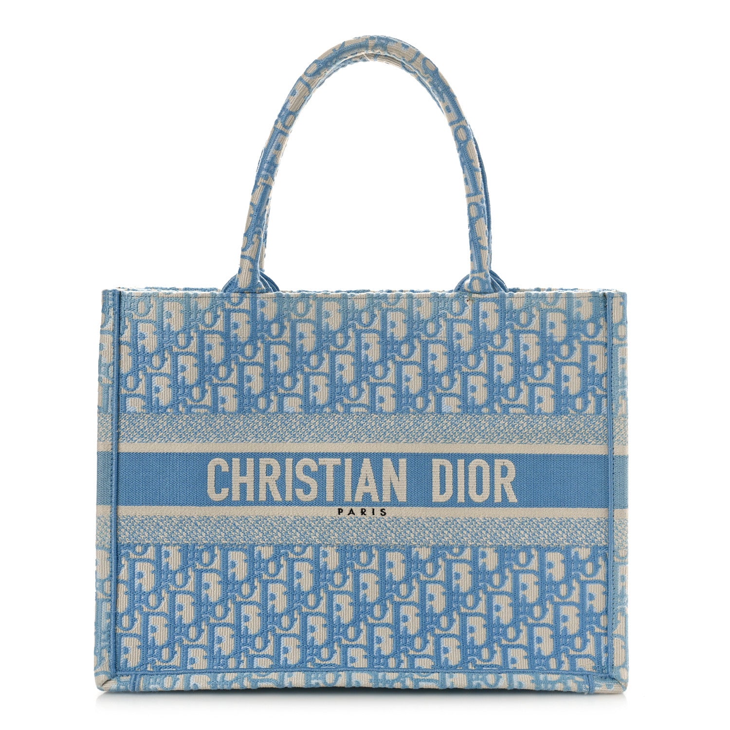 Christian Dior Oblique Medium Book Tote Light Blue 1 of 8