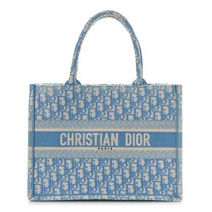Christian Dior Oblique Medium Book Tote Light Blue 1 of 8
