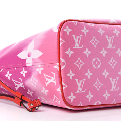 Louis Vuitton Monogram Escale Neverfull MM Rouge 6 of 11