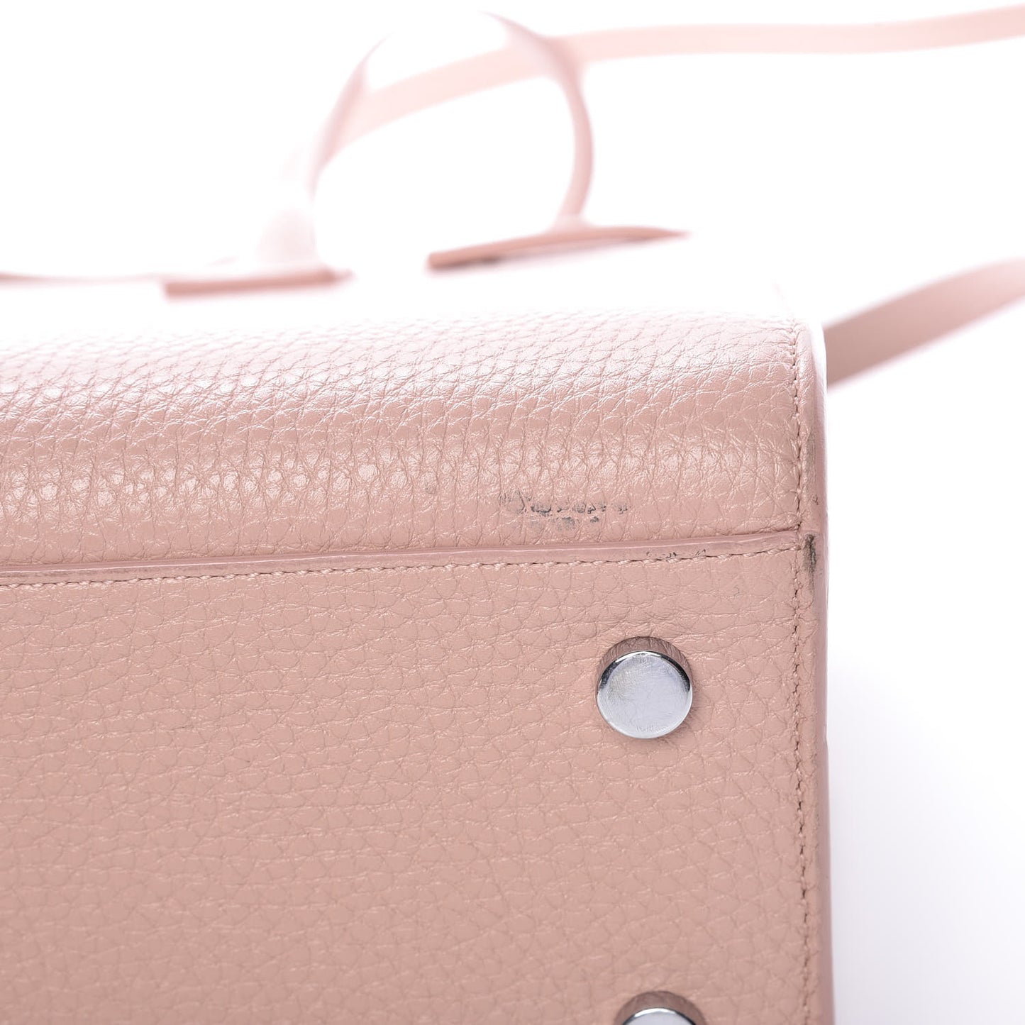 Grained Calfskin Baby Sac De Jour Antique Rose