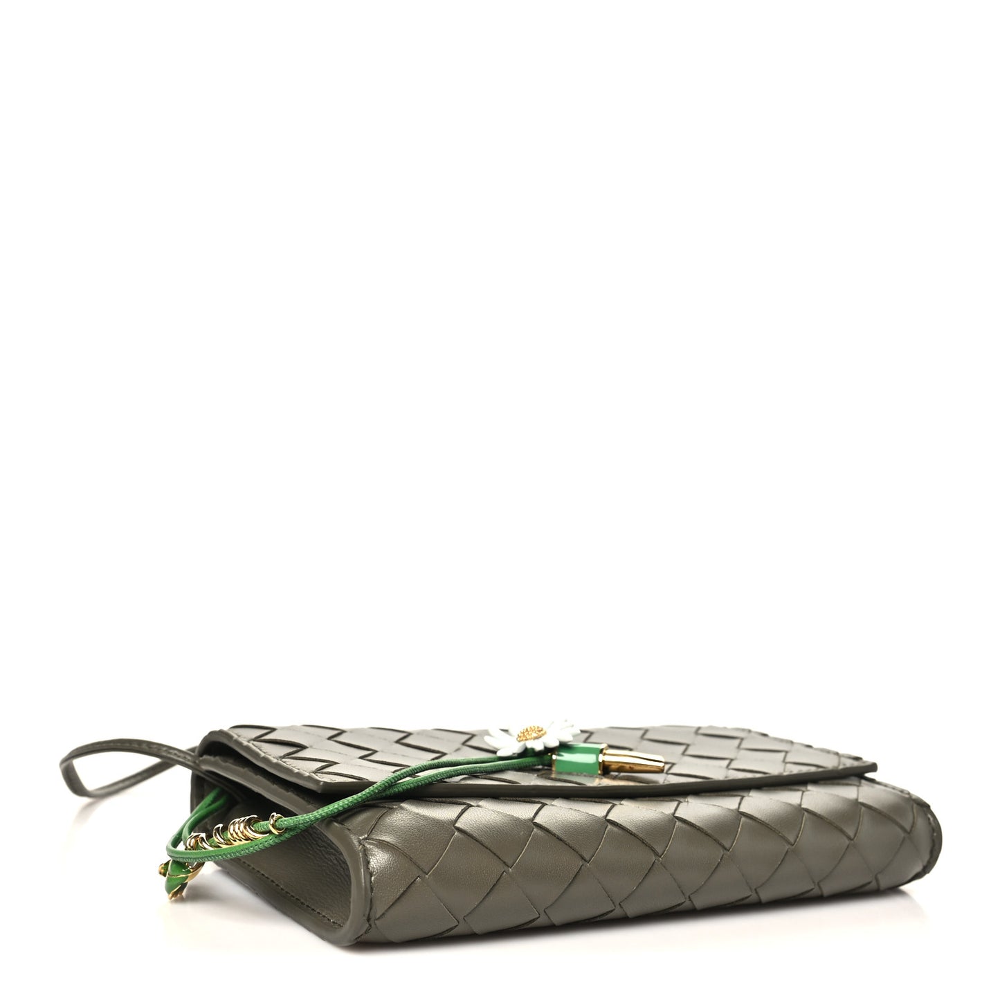 Nappa Enamel Intrecciato Daisy Andiamo Pouch Daisy Flow