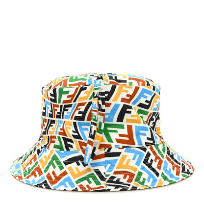 Fendi Nylon FF Vertigo Reversible Bucket Hat Multicolor 9 of 14