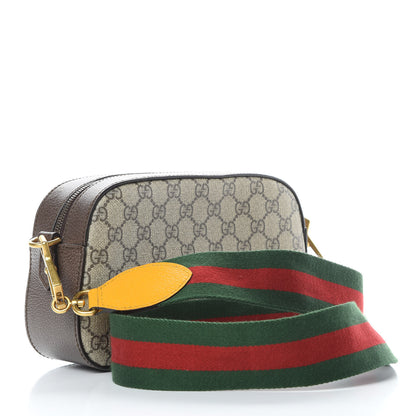 Gucci GG Supreme Monogram Web Neo Vintage Shoulder Bag Beige New Acero Crop 3 of 11