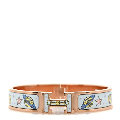 Hermes Enamel Printed Chorus Stellarum Narrow Clic Clac H Bracelet GM Hypno 1 of 5