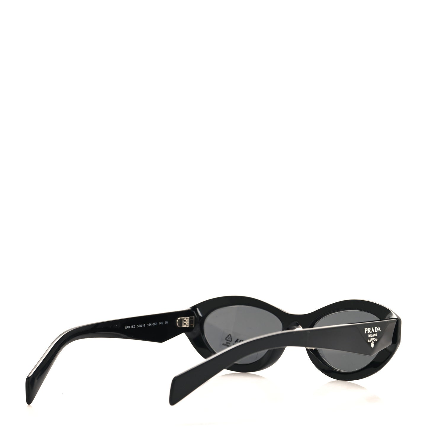 Acetate Oval Sunglasses SPR 26Z Black